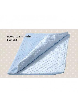 Bebekevi Bebek Nohutlu Battaniye Mavi