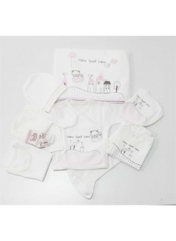 Bebitof Home Sweet Home 10 Parça Hastane Çıkış Seti Pembe