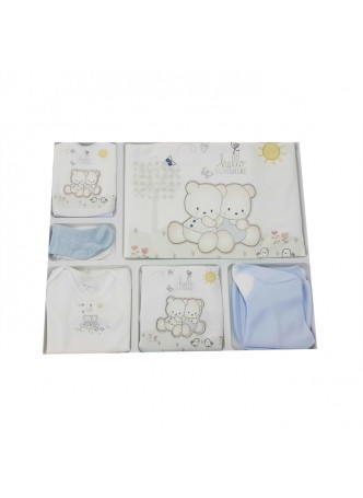Bebitof Hello Sunshine Bebek Hastane Çıkışı 10 Parça Mavi