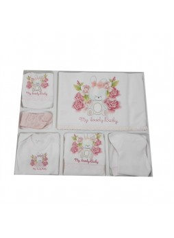 Bebitof My Lovely Baby Kız Bebek Hastane Çıkışı 10 Parça Pembe