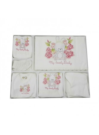 Bebitof My Lovely Baby Kız Bebek Hastane Çıkışı 10 Parça Krem