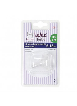 Wee Baby Silikon Biberon Emziği Normal  Akış no:2