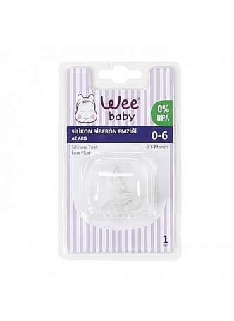 Wee Baby Silikon Biberon Emziği Az Akış no:1