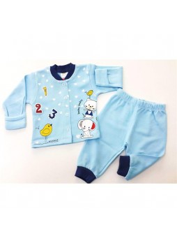 Minice Kids 123 Baskılı Yenidoğan Bebek Takımı