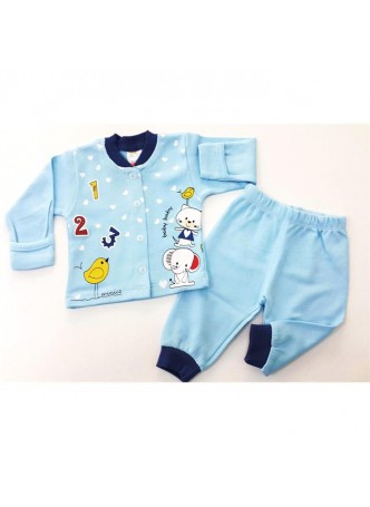 Minice Kids 123 Baskılı Yenidoğan Bebek Takımı