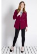 Bordo Flatolu Ceket