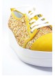 Simli Deri Sneaker