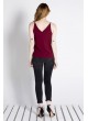 Bordo Askılı Bluz