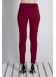 Bordo Çift Fermuarlı Pantolon