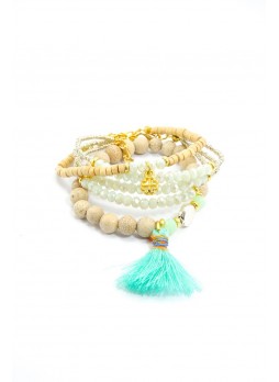 Turkuaz 3'lü Set Bileklik