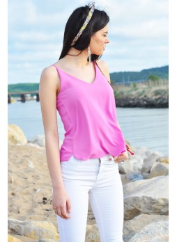 Pembe Askılı Bluz