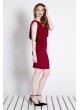 Bordo Simli Elbise