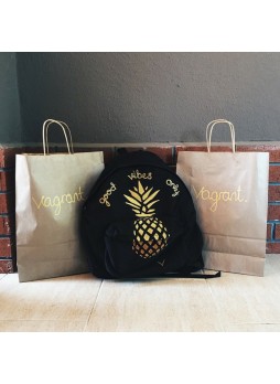 Gold & Bronz Pineapple Sırt Çantası