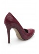 Bordo Yılan Stiletto