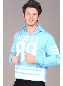 89 Baskılı Turkuaz Sweat