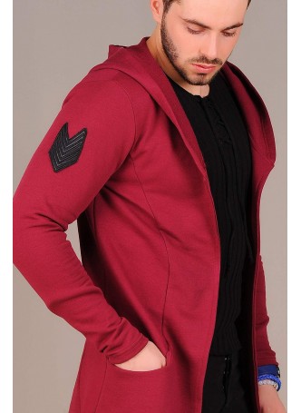 Apoletli Bordo Hırka