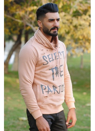Bağcıklı Yaka Sweat Krem