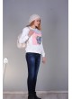 Baskılı Sweat Beyaz