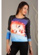 Baskılı Sweat Siyah