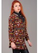 Desenli Fermuarlı Ceket
