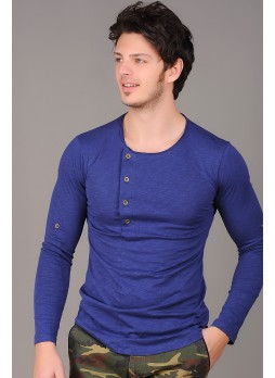 Düğmeli Sax Sweat