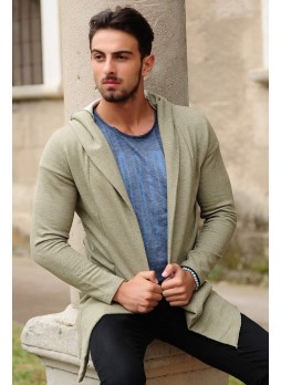 erkek ceket kapşonlu yeşil