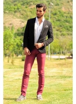 erkek pantolon bordo