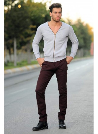 erkek pantolon kahve keten