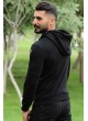 erkek sweat fermuarlı cep siyah