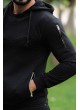 erkek sweat fermuarlı cep siyah