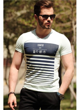 erkek t-shirt tokyo nil yeşili