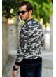 Kamuflaj Sweat Gri Beyaz
