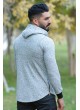 Kapşonlu SweaT Baskılı Gri