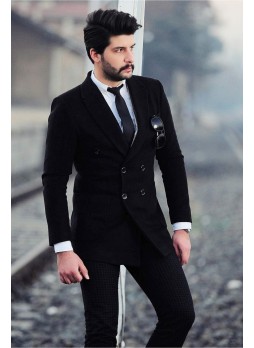 Siyah Kaşe Kaban