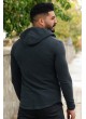 Kesecep Kapşonlu Füme Ceket