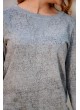 Kırçıllı Desen Gri Sweat
