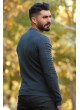 Kol Tırtıklı Cepli Sweat Füme