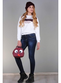 Lacivert Yıkamalı Denim
