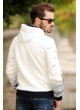 Martılı Sweat Kapşonlu Beyaz