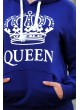 Queen Baskılı Sweat Mavi
