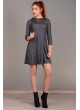 Tül Yaka Füme Elbise