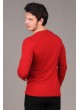 V Yaka Basic Kırmızı Sweat