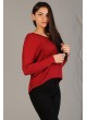 V yaka Bordo Bluz