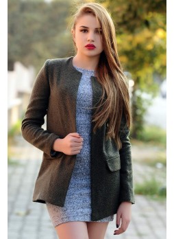 Yeşil Kaşe Ceket