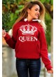 Kırmızı King & Queen Sweat