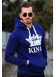 King & Quenn Sweat Mavi