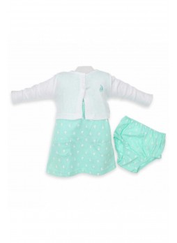 Wonder Kids Kız Bebek Elbise 3lü Set 010-2723-040