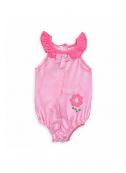 Bambaki Kız Bebek Çizgili Kolsuz Bady 013-01154-021