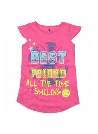 Wonder Kids Kız Çocuk Kısa Kol Tshirt 010-3104-022