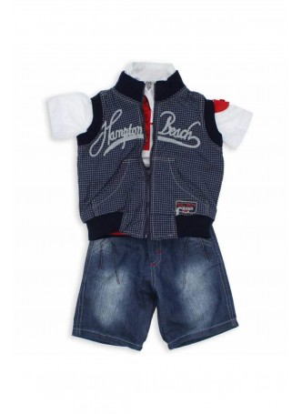 Ecco Baby Erkek Bebek Kareli Takım (1-3 yas) 019-1238-012
